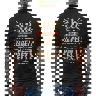 Elisabetta Idea Regalo Personalizzata Amica Nome Divertente T-shirt da uomo con stampa posteriore - Novitaregali