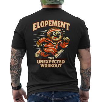 Elopement The Unexpected Workout Men's T-shirt Back Print - Monsterry