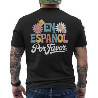 En Español Por Favor Professeur D'espagnol T-shirt imprimé au dos - Cadeauxyz