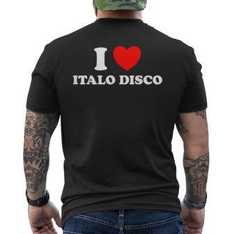 Me Encanta Italo Disco Divertido Dance Pop Club Fan De La Música Techno De Los 80 Camiseta Hombre Estampado Espalda - Regaloses