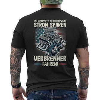 Energiewendetromparenerbrenner Fahren T-Shirt mit Rückendruck - Seseable