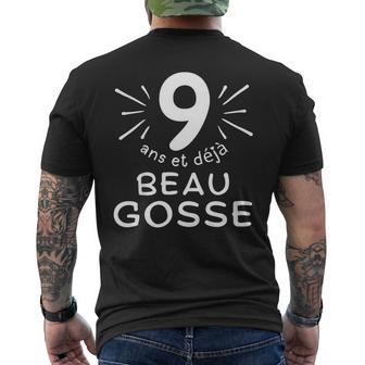 Enfant 9 Ans Et Déjà Beau Gosse Phrase Humour Pour Cadeau Garçon T-shirt imprimé au dos - Cadeauxyz