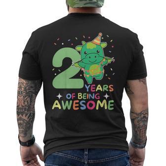 Enfant Dragon De 2E Anniversaire Pour Enfants De Deux Ans T-shirt imprimé au dos - Cadeauxyz