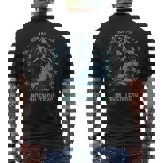 Now Entering IWishABish Woods National Forest Hunting Deer Men's Back Print T-Shirt | Mazezy