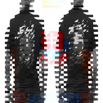 Eslovaquiaacaciones Bandera Eslovaca Eslovaquia Camiseta Hombre Estampado Espalda - Regaloses