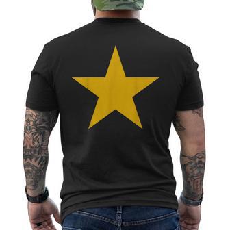 Estrella Amarillo Mostaza Camisa Estrella Amarillo Mostaza Camiseta Hombre Estampado Espalda - Regaloses