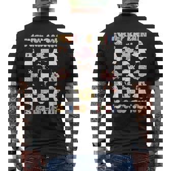 Every Brain Is Boo-Tiful Floral Ghost Neurology Halloween Men's Back Print T-Shirt | Mazezy