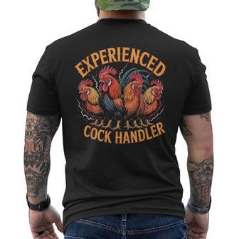 Experienced Graphic Animals Cock Handler Men's T-shirt Back Print | Seseable UK
