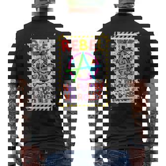 Explosive Punk Rock Graffiti Urban Aesthetic Men's Back Print T-Shirt | Mazezy