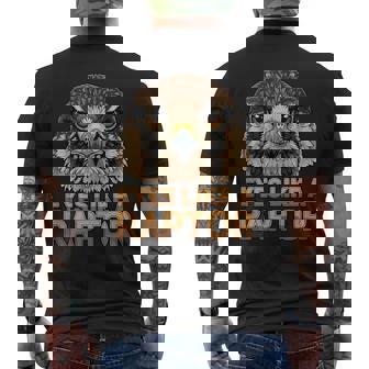 Eyes Like A Raptor Falconer Falcon Lover And Falconry Fan Tank Top Men's Back Print T-Shirt | Mazezy