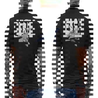 F-15 イーグル メンズTシャツ バックプリント - Kawaiitshirt