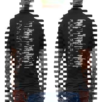 F-4 ファントム ブループリント マクドネル・ダグラス F4 ファントムモデル メンズTシャツ バックプリント - Kawaiitshirt