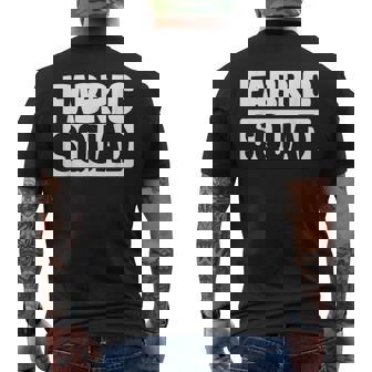 Fabric Worker Squad Furniture Restorer Upholsterer Men's Back Print T-Shirt | Mazezy