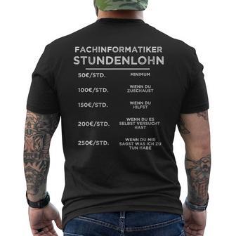 Fachinformatiker Programmierer Informatik C Php T-Shirt mit Rückendruck - Seseable
