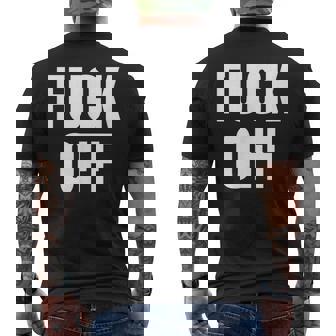 Fack Off – デザイン – Fuck Off メンズTシャツ バックプリント - Kawaiitshirt