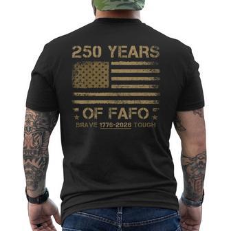 Fafo Flag Rugged Men's T-shirt Back Print - Thegiftio UK