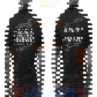 Fakanal Survivor Hungarian Wooden Spoon Heritage Men's Back Print T-Shirt - Monsterry