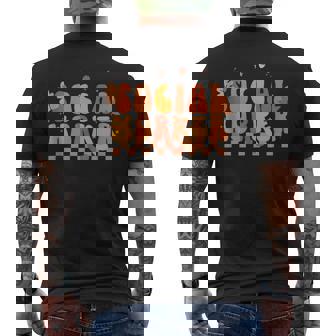 Fall Social Worker Autumn Clinical Social Work Thanksgiving Tank Top Men's Back Print T-Shirt | Mazezy