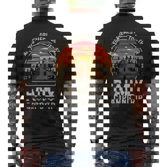 Family Camping Trip Lover Present Happy Camper Men's Back Print T-Shirt | Mazezy