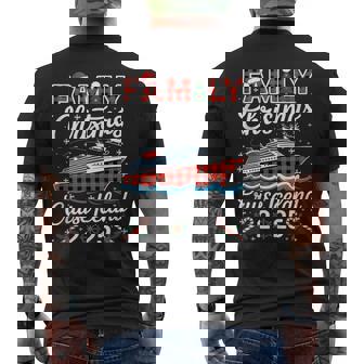Family Christmas Cruise Iceland 2025 Matching Family Cruise Tank Top Men's Back Print T-Shirt | Mazezy