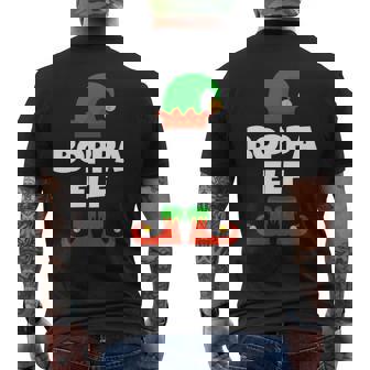 Family I'm The Boppa Elf Christmas Matching Pajama Men's Back Print T-Shirt | Mazezy