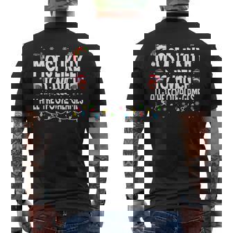 Family Matching Most Likely To Watch All The Football Games Men's T-shirt Back Print - Monsterry