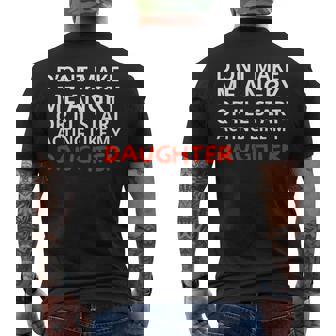 Family Quote Humor Acting Like My Daughter Men's Back Print T-Shirt | Mazezy