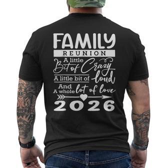 Family Reunion 2026 Family Lovers Men's T-shirt Back Print - Thegiftio UK