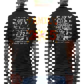 Family Thanksgiving 2025 Crew Thanksgiving Matching Group Men's T-shirt Back Print | Seseable CA