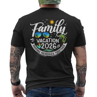 Family Vacation 2026 Beach Matching Summer Vacation 2026 Men's T-shirt Back Print - Monsterry