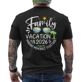 Family Vacation 2026 Making Memories Beach Cruise Trip Men's T-shirt Back Print - Thegiftio