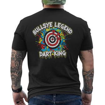 Fan Trikot Dart Darts Dartspieler Retro Spruch Dart King Top Men's Back Print T-Shirt | Mazezy
