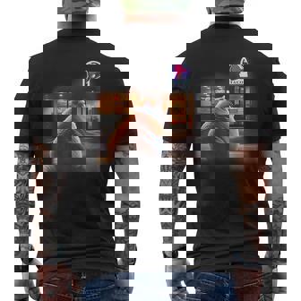 Fat Cat Taco Mexican Food Chonk Cat Meme Kitten Men's T-shirt Back Print | Seseable CA