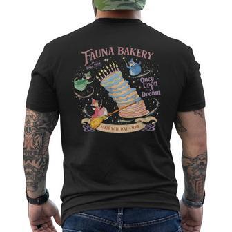 Fauna Bakery Magical Cake Fairies Fantasy Dream Vibes Men's T-shirt Back Print - Thegiftio