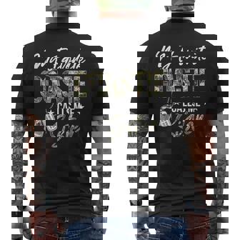 My Favorite Coastie Calls Me Sister Proud US Coast Guard Tank Top Men's Back Print T-Shirt | Mazezy