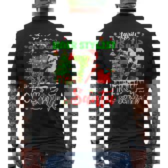 Favorite Hair Stylist Christmas Santa Costume Tool Proud Job Tank Top Men's Back Print T-Shirt | Mazezy