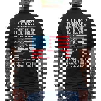 My Favorite Veteran Is My Dad Father Veterans Day Thank You Men's T-shirt Back Print - Thegiftio