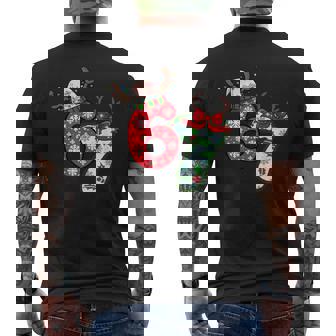 Feeling A Strong 67 Today Meme Letter 6 And 7 Slang Men's Back Print T-Shirt | Mazezy