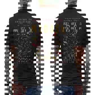 The Female Gaze Medusa Distressed Band Goddess World Tour Men's T-shirt Back Print | Mazezy