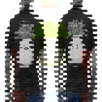 Fennel In Kawaii Style Men's Back Print T-Shirt | Mazezy