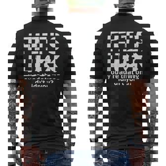 Fet's Luck メンズTシャツ バックプリント - Kawaiitshirt