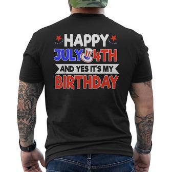 Fêtes D'anniversaire Du 4 Juillet Drapeau Américain T-shirt imprimé au dos - Cadeauxyz