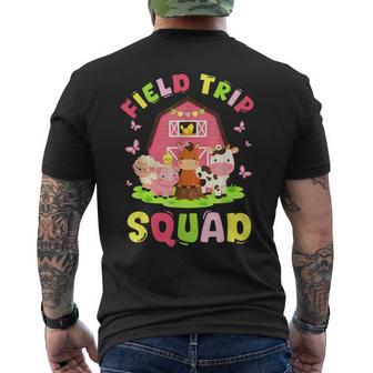 Field Trip Squad Cute Farm Animals Barn Fun Day Men's T-shirt Back Print | Seseable UK