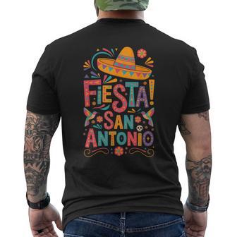 Fiesta Squad Outfit San Antonio Texas Cinco De Mayo Fiesta Men's T-shirt Back Print | Mazezy