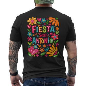 Fiesta Squad San Antonio Texas Cinco De Mayo Lets Fiesta Men's T-shirt Back Print - Monsterry