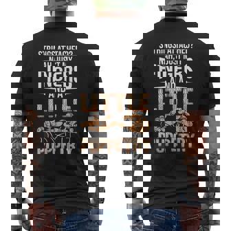 My Fingers And Little Puppetry Puppet Ventriloquy Puppeteer Men's Back Print T-Shirt | Mazezy