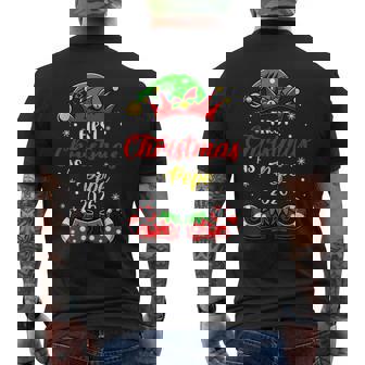 First Christmas As Pepe 2026 Baby Shower Party Men's Back Print T-Shirt | Mazezy