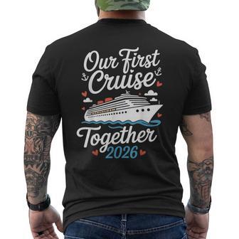 Our First Cruise Together 2026 Men's T-shirt Back Print - Thegiftio UK