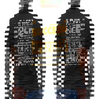 If At First You Dont Succeed Try Doing What Stephen Name Men's Back Print T-Shirt | Mazezy