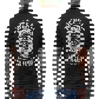 First Of All I'm A Delight アライグマ 看護師 面白い メンズTシャツ バックプリント - Kawaiitshirt